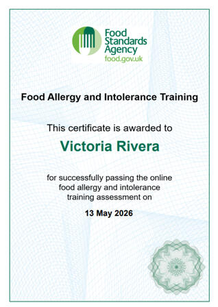 SFA Allergy & Intolerance Training SFA Allergy & Intolerance Training
